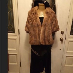 Mink Stolle, fits small to large. Perfect for wedding!